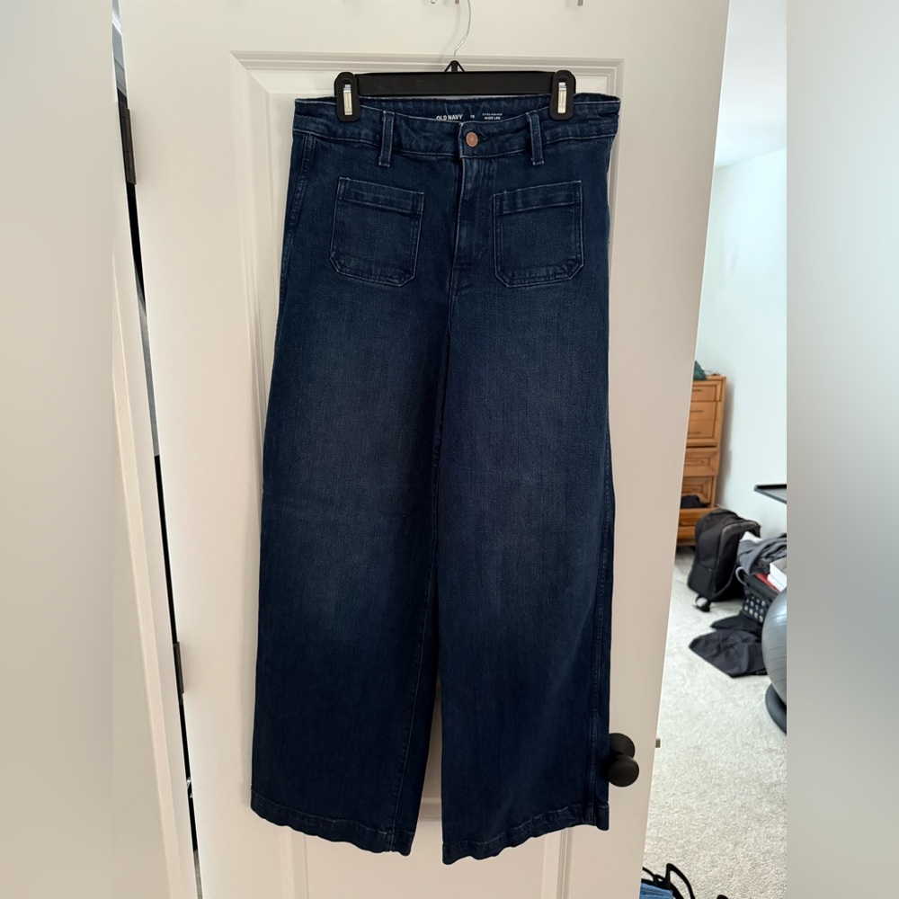 Old Navy Extra High Rise Wide-Leg Jeans